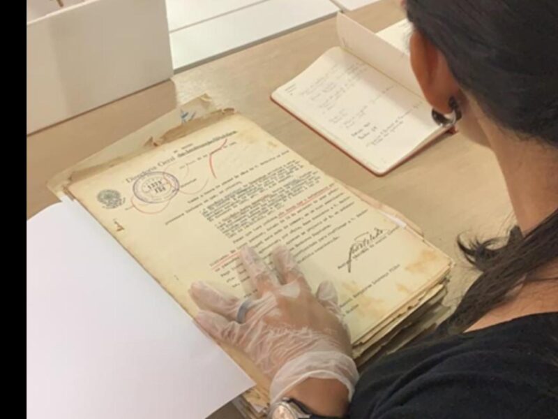 luva manuseia documento textual
